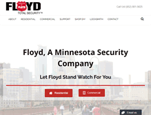 Tablet Screenshot of floydtotalsecurity.com